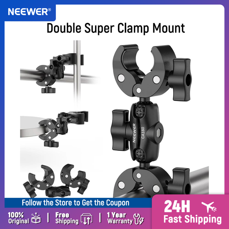 Photography Lighting Kit Neewer - NEEWER Support à double super pince