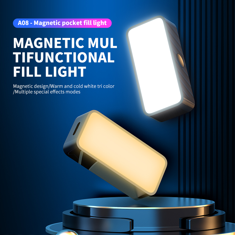 Macro Photography Led Lighting - Mini lumière de remplissage magnétique Portable