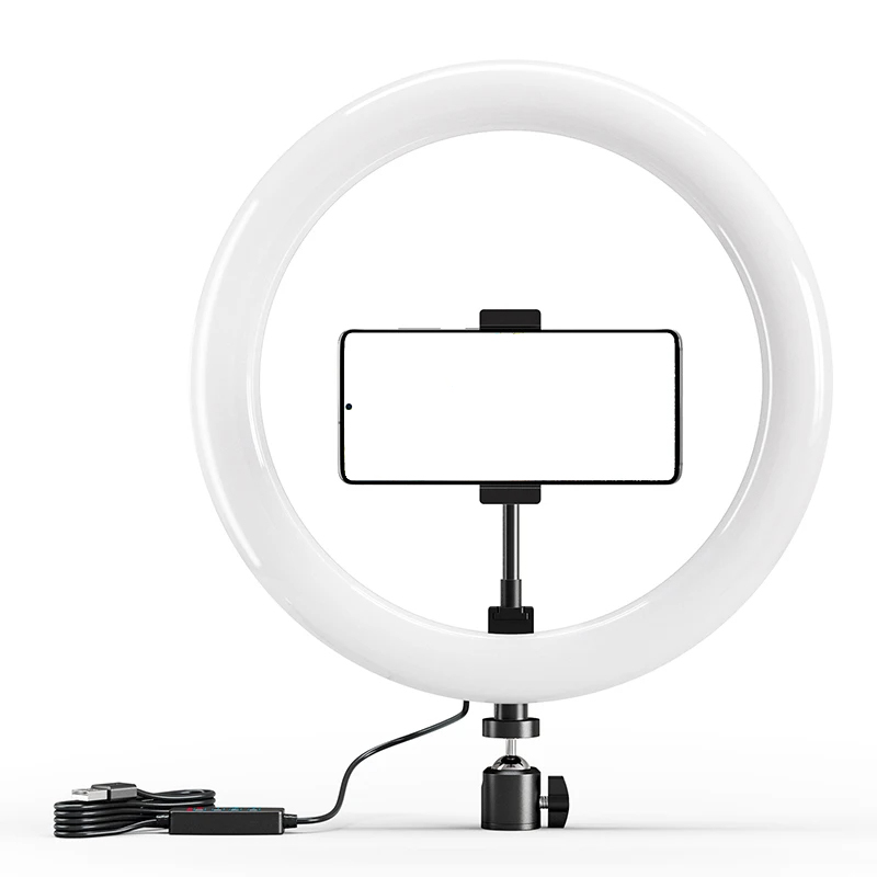 Photography Lighting Circle - Anneau lumineux LED pour Selfie, 10