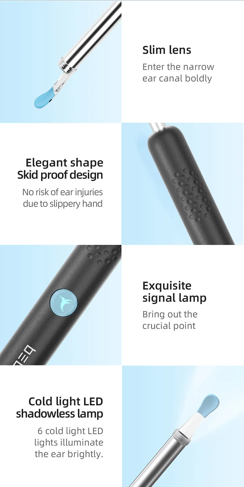 Bebird Smart Visual Ear Sticke - Iris Photography Led Lighting Pack avis et prix