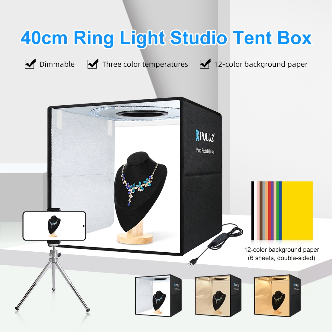 PULUZ Boîte de Prise de Vue Ph - Photography Lighting Case avis et prix