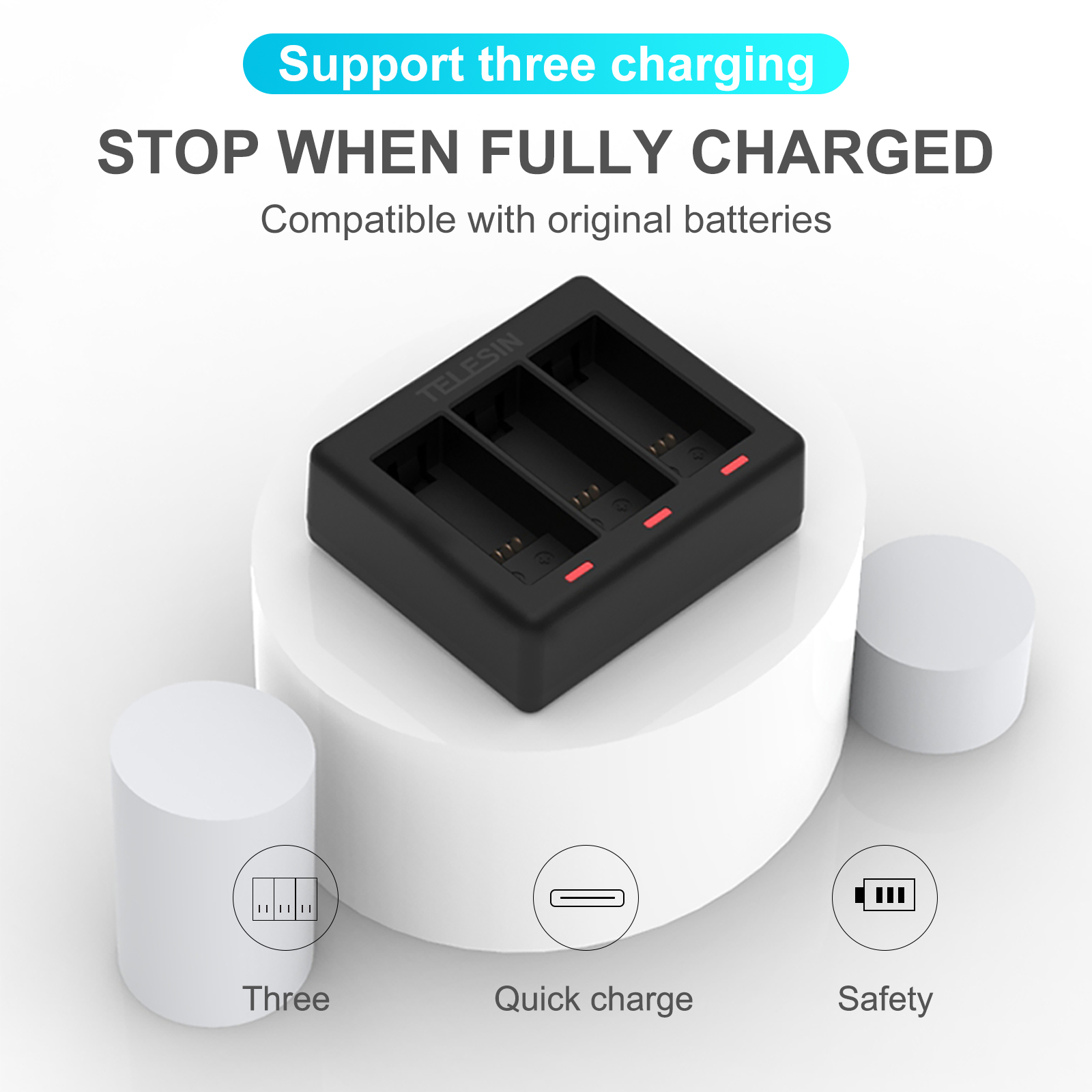 TELESIN – chargeur de batterie - Iris Photography Led Lighting Pack avis et prix